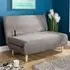 Lorena Double Sofa Bed with Clic Clac - Grey, Polyester