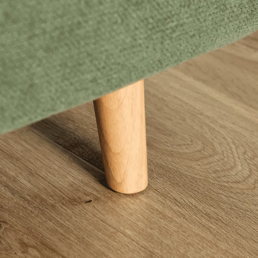 Lorena Single Sofa Bed with Clic Clac - Green, Polyester