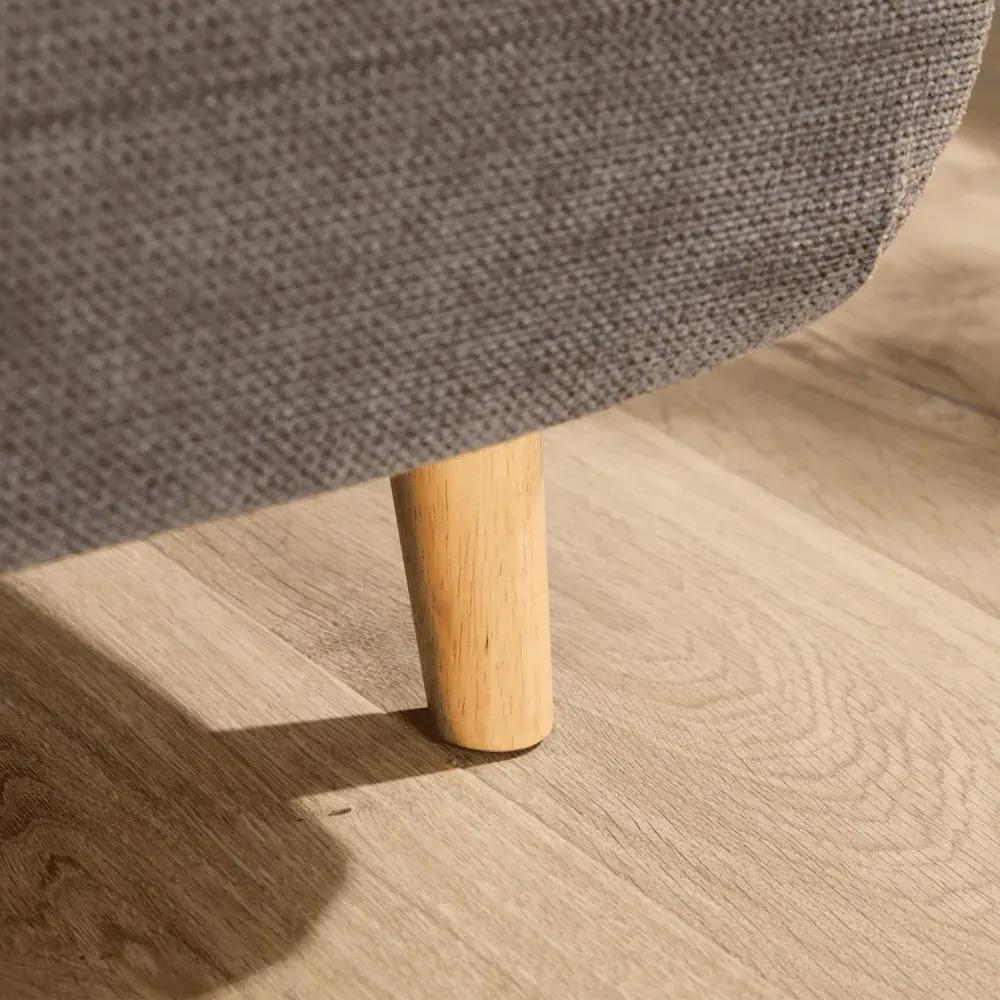 Lorena Single Sofa Bed with Clic Clac - Grey, Polyester