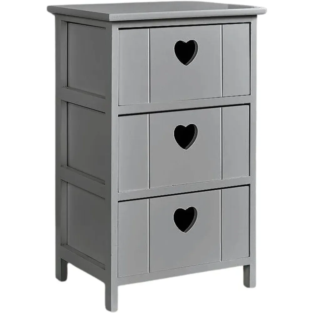 Lovestack 3 Drawer Storage Unit - Grey