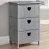 Lovestack 3 Drawer Storage Unit - Grey