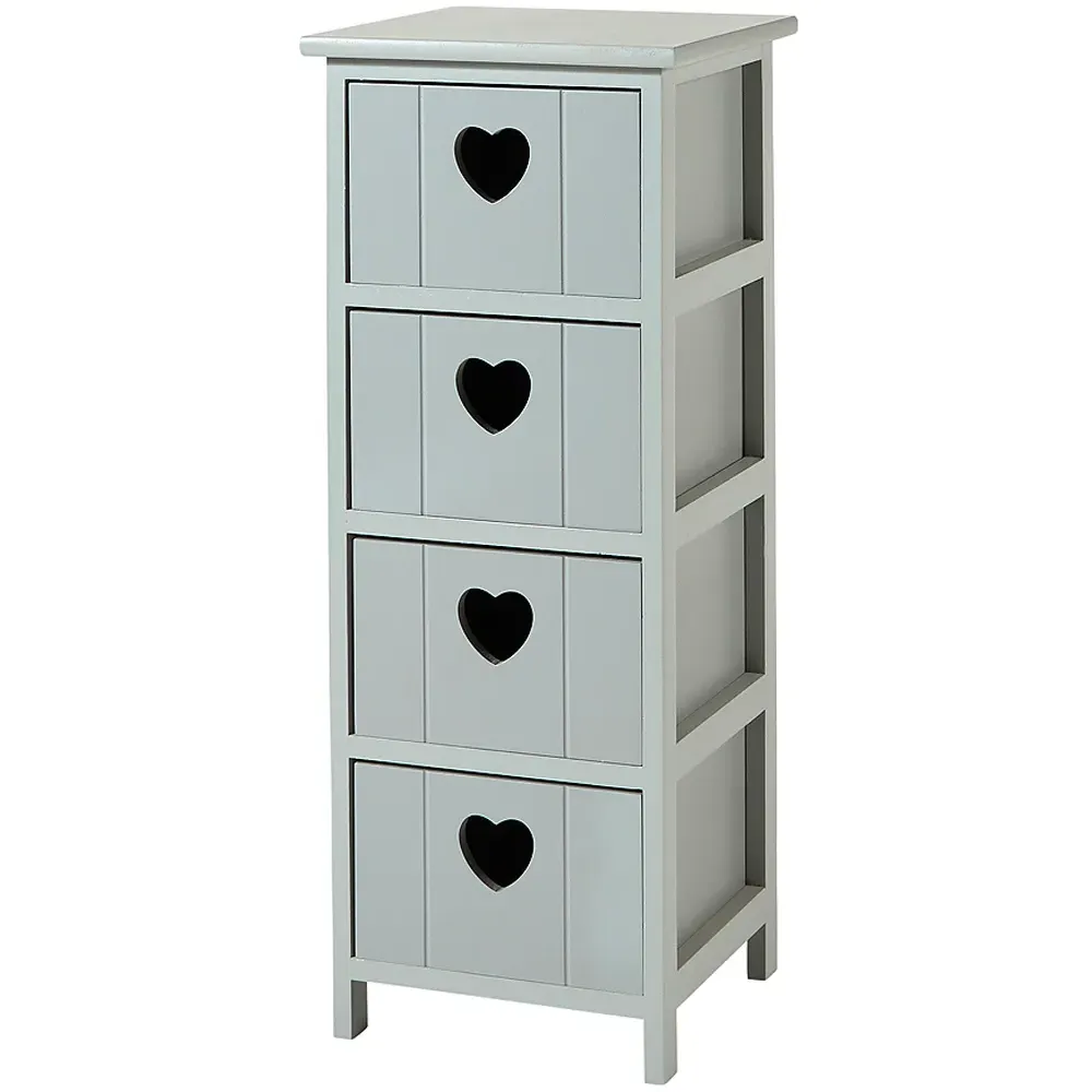 Lovestack 4 Drawer Storage Unit - Grey
