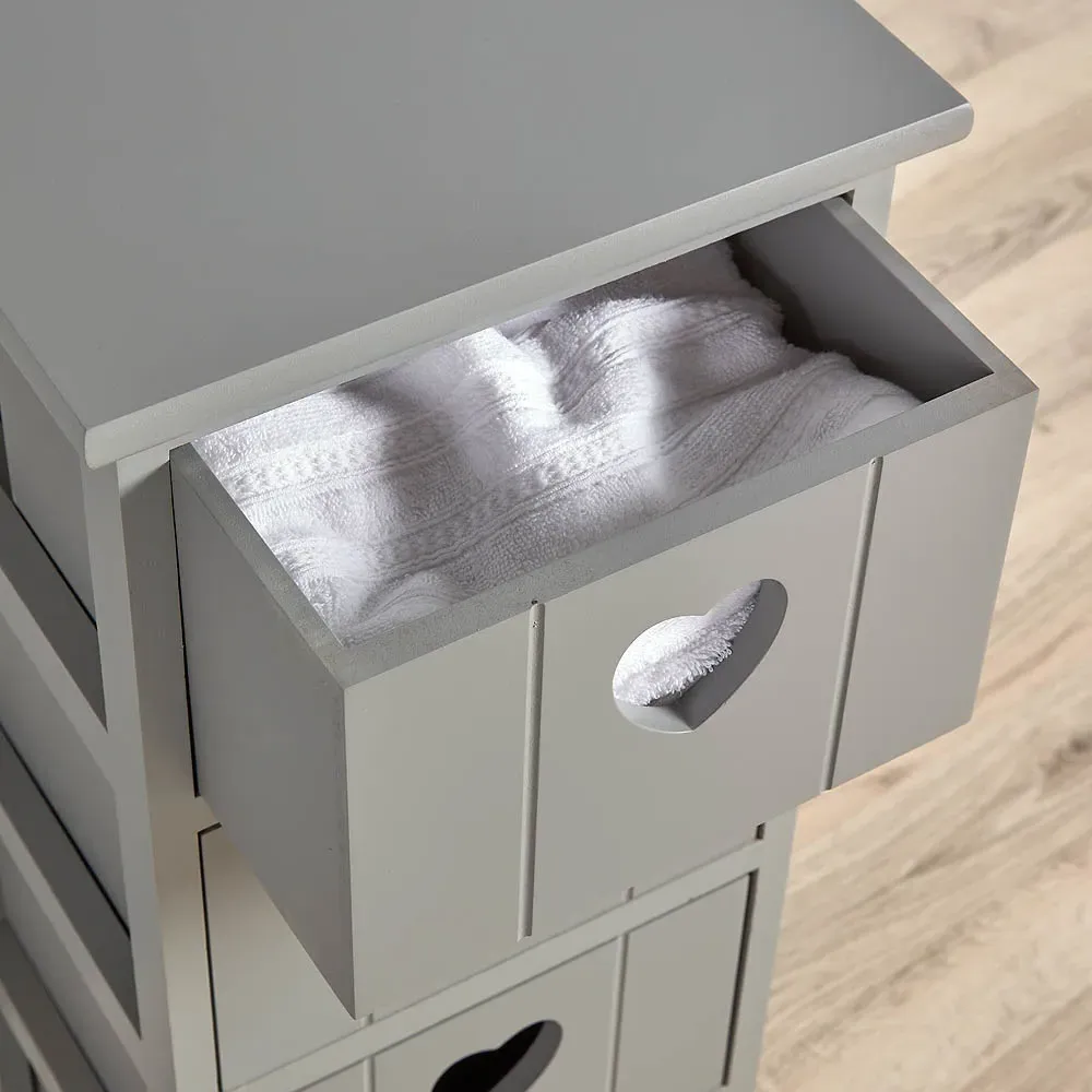 Lovestack 4 Drawer Storage Unit - Grey