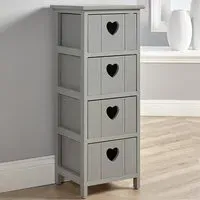 Lovestack 4 Drawer Storage Unit - Grey