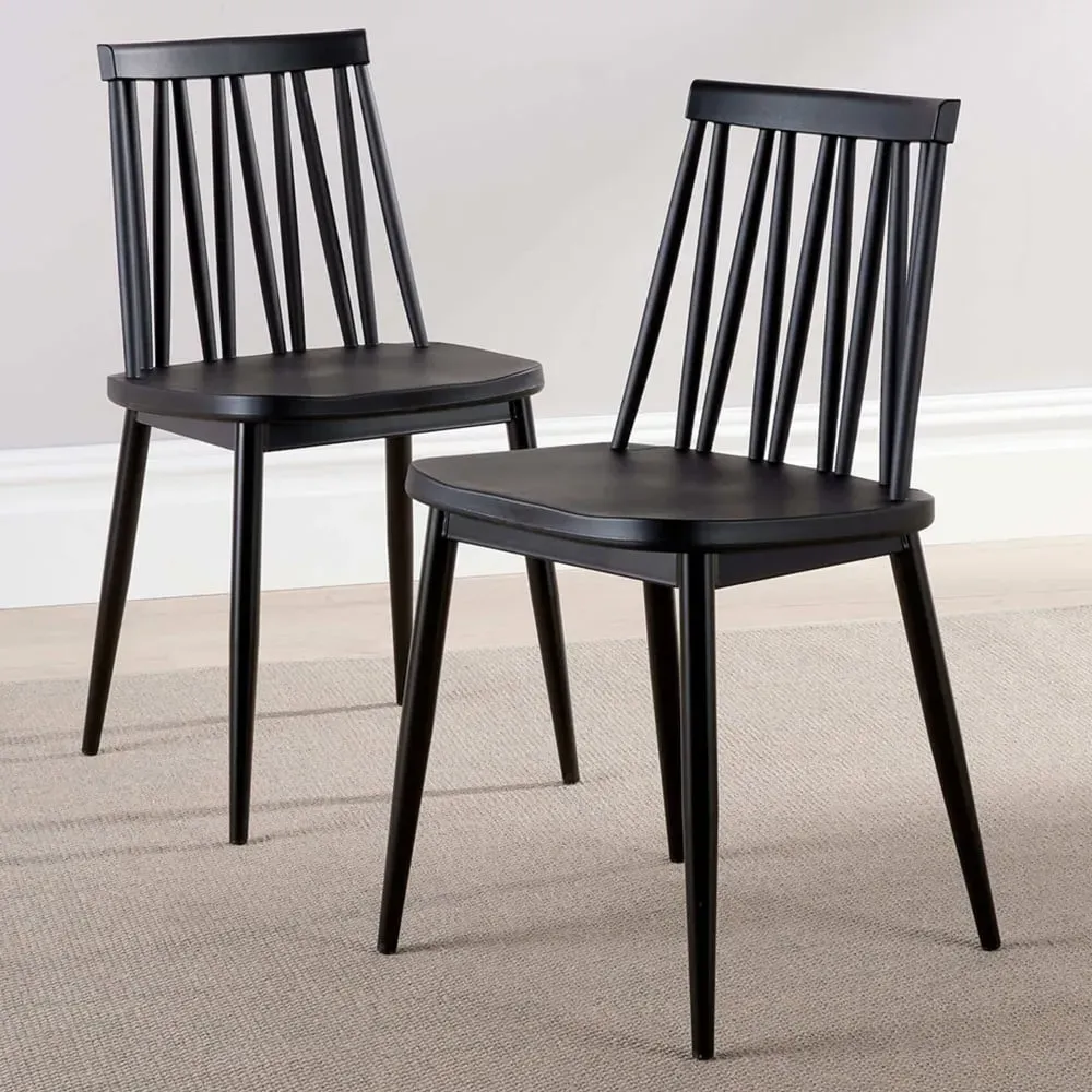 Lucy Set of 2 Dining Chairs - Black image