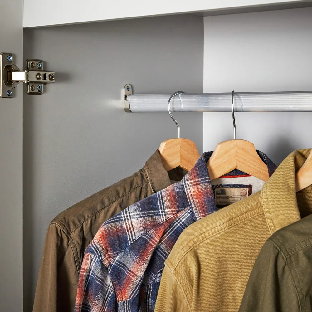 Lugano 2 Door 2 Drawer Wardrobe - Grey