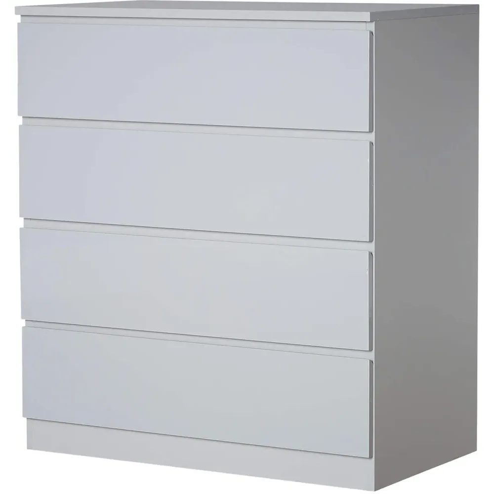 Lugano 4 Drawer Chest of Drawers - Grey