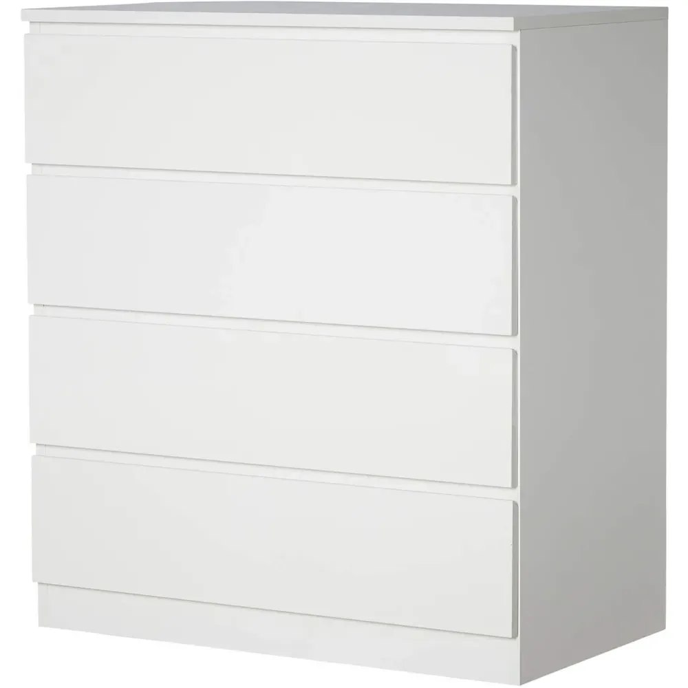 Lugano 4 Drawer Chest of Drawers - White