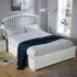 Madrid King Size Ottoman Storage Bed - White