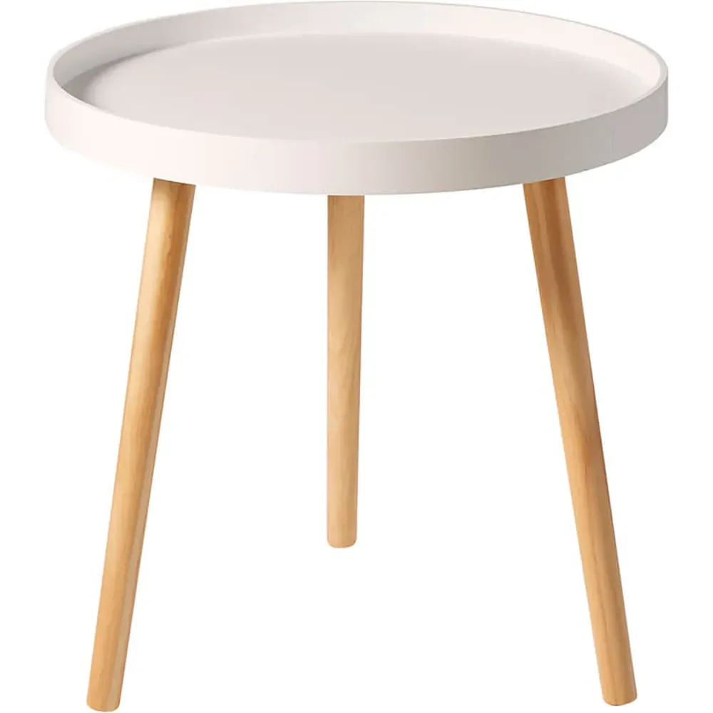 Marlow Accent Side Table - White, MDF