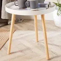 Marlow Accent Side Table - White, MDF