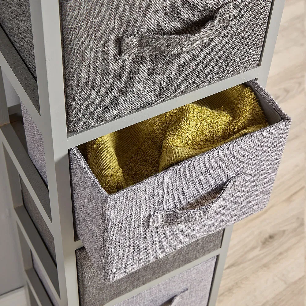 Metro 5 Drawer Chest of Drawers - Grey