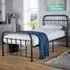 Minerva Single Bed Frame - Black, Metal