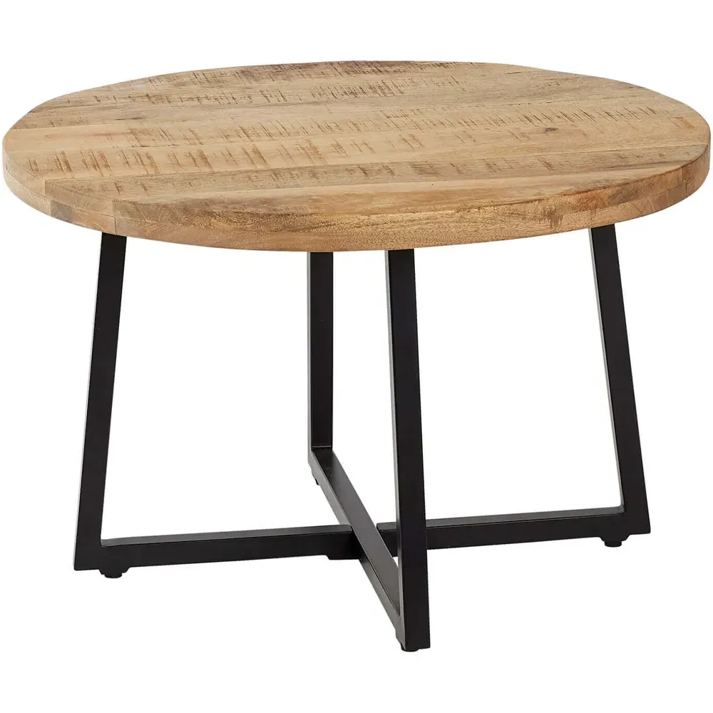 Modesto Round Coffee Table - Brown, Mango Wood