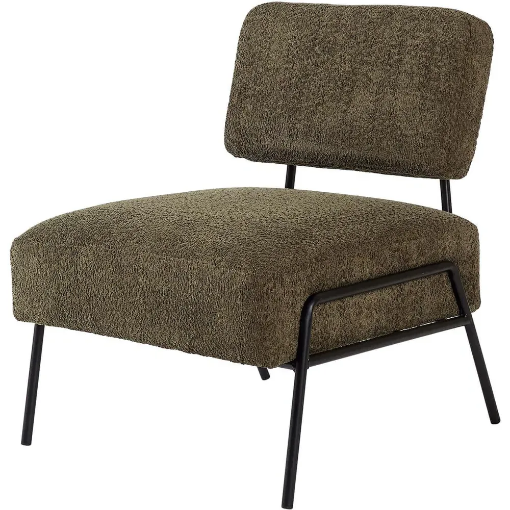 Montana Boucle Chair - Olive