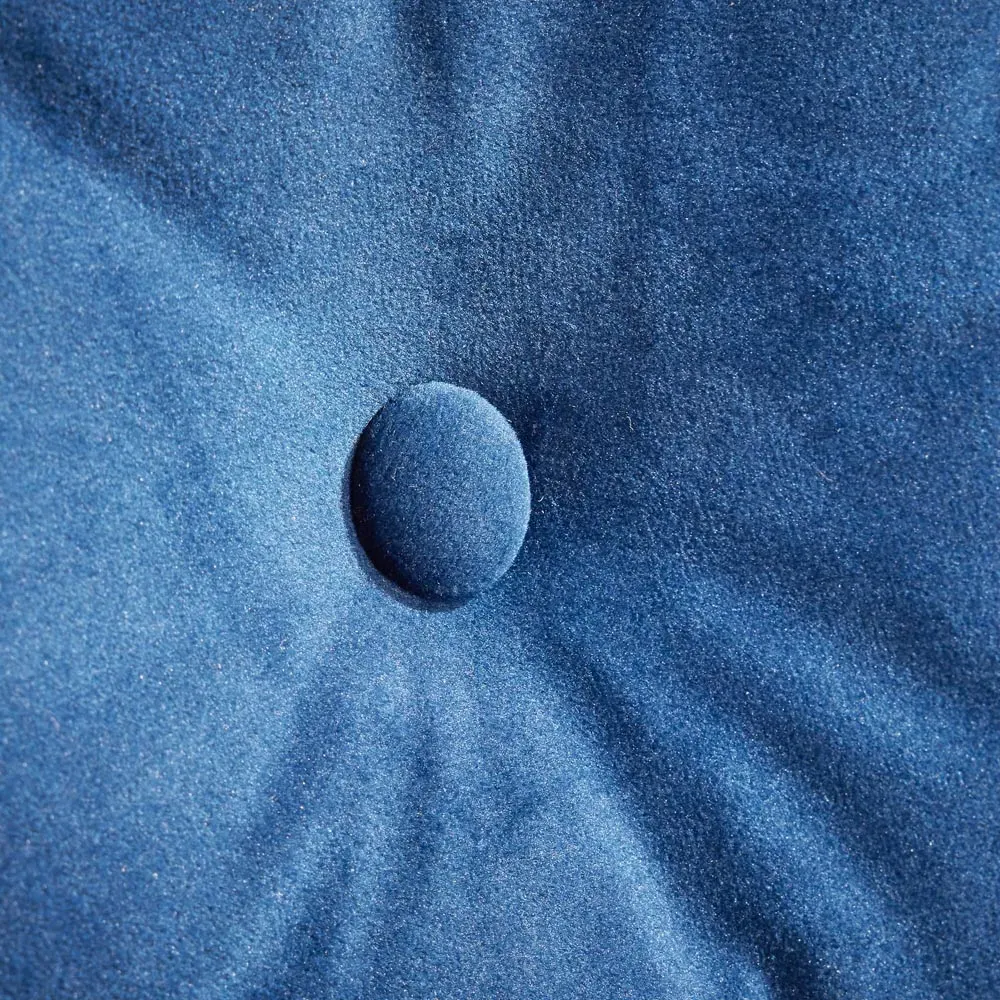 Morella 2-Seater Folding Sofa Bed with Pillow - Blue, Velvet