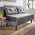 Morella 2 Seater Folding Sofa Bed with Pillows - Grey, Velvet