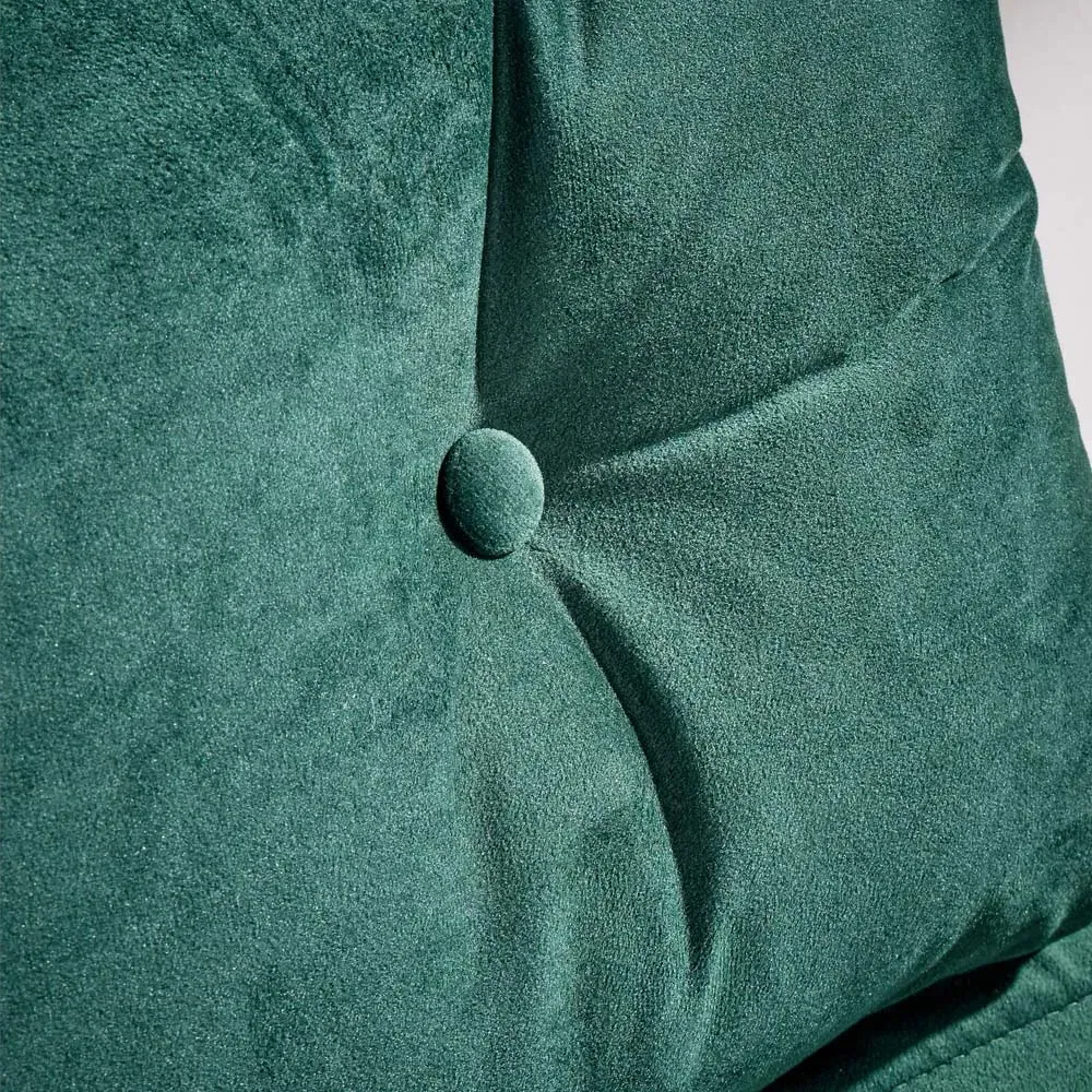 Morella Single Seater Folding Sofa Bed - Green, Velvet