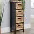 Mostyn 4 Drawer Chest of Drawers - Black, Oak