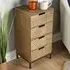 Mundesley 3 Drawer Geometric Storage Unit - Brown, MDF