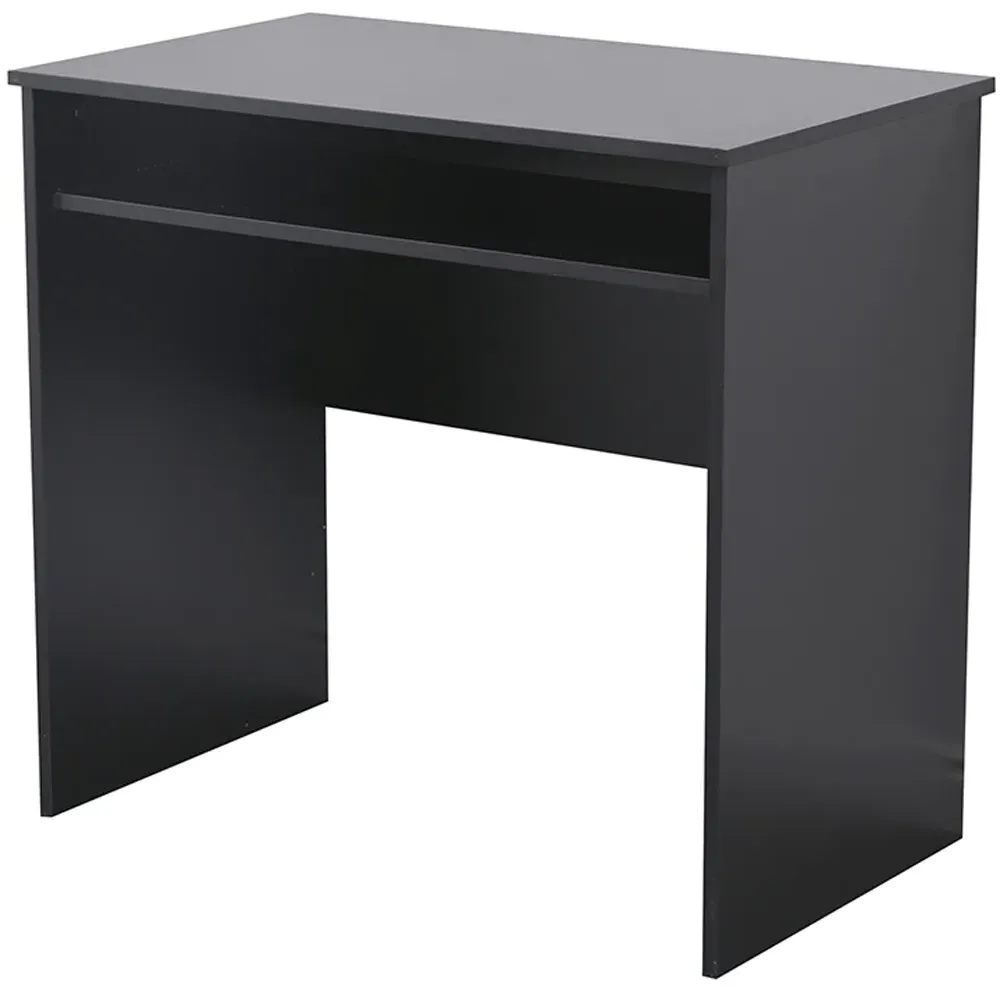Newport Computer Desk with Sliding Keyboard Shelf - Black
