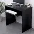 Newport Computer Desk with Sliding Keyboard Shelf - Black