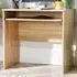 Newport Space Saving Office Desk with Keyboard Tray - Oak Effect