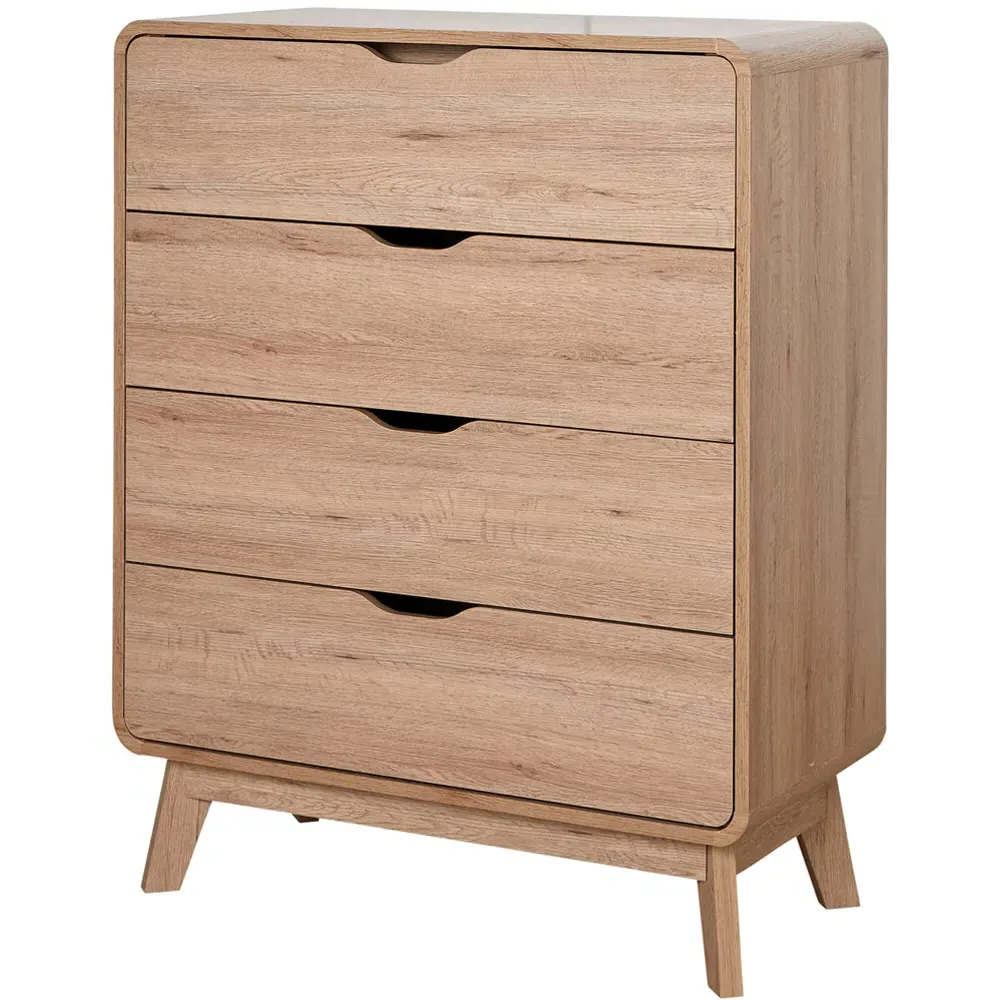 Nordic 4 Drawer Chest of Drawers - Brown, Oak