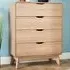 Nordic 4 Drawer Chest of Drawers - Brown, Oak