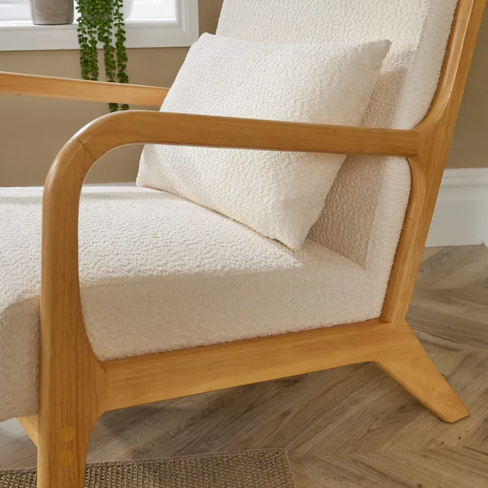 Nova Boucle Armchair - Cream