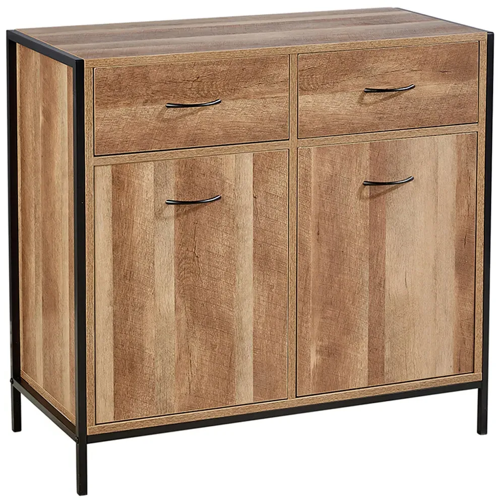 Oakmere 2 Door 2 Drawer Sideboard - Brown, Oak Effect