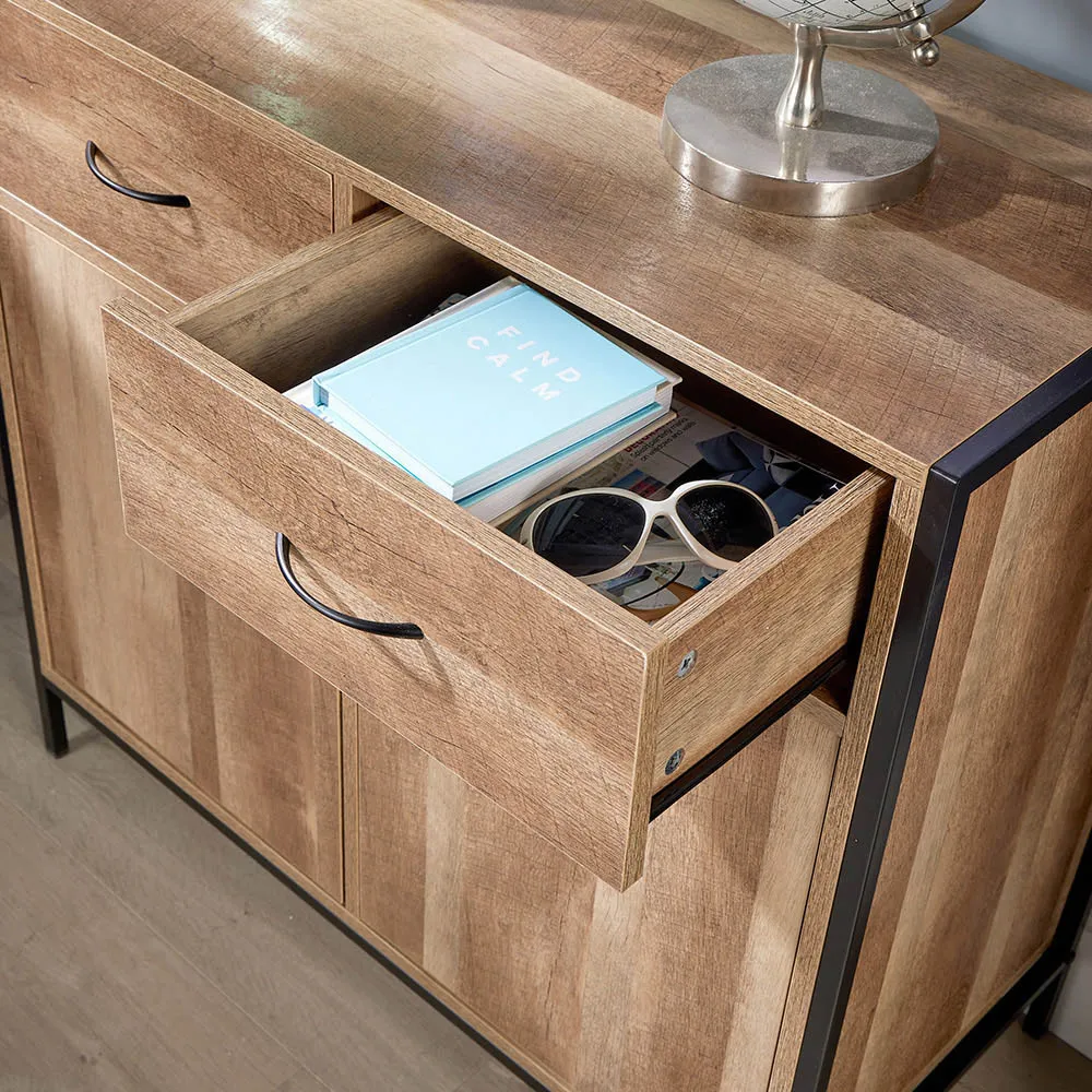 Oakmere 2 Door 2 Drawer Sideboard - Brown, Oak Effect