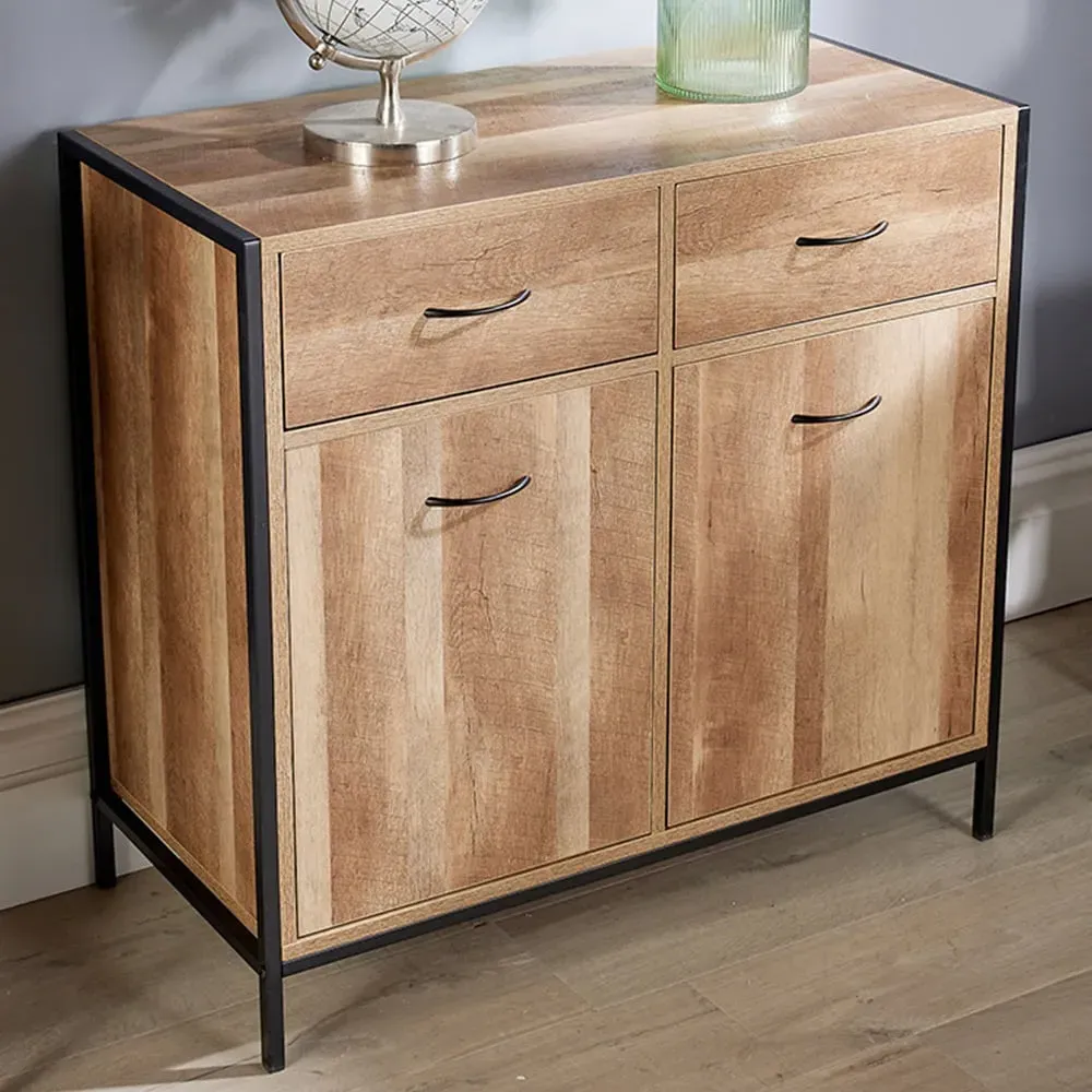 Oakmere 2 Door 2 Drawer Sideboard - Brown, Oak Effect