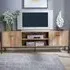 Oakmere 2 Door TV Unit - Brown, Oak Effect