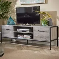 Oakmere 2 Door TV Unit - Grey