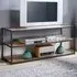 Oakmere 2 Shelf TV Unit - Black, Oak Effect