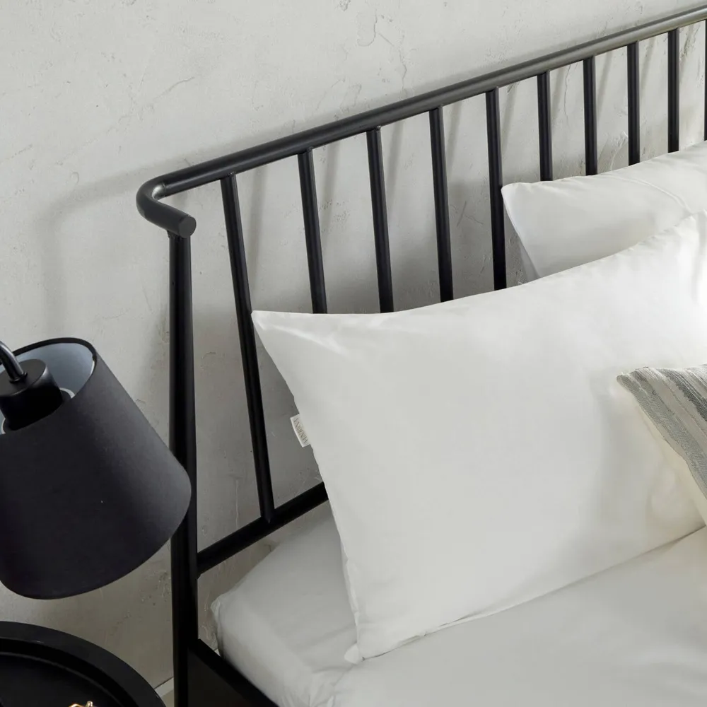 Odessa Double Platform Bed Frame - Black, Metal