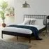 Odessa Double Platform Bed Frame - Black, Metal