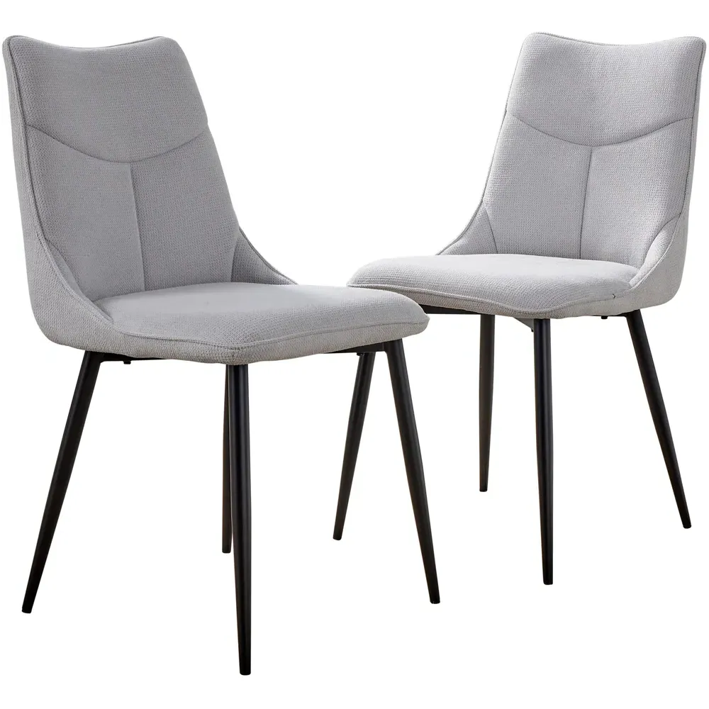 Odette Set of 2 Dining Chairs - Grey