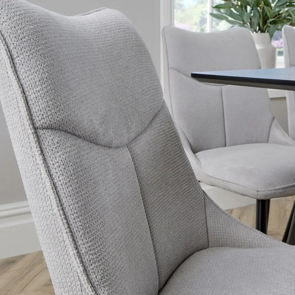 Odette Set of 2 Dining Chairs - Grey