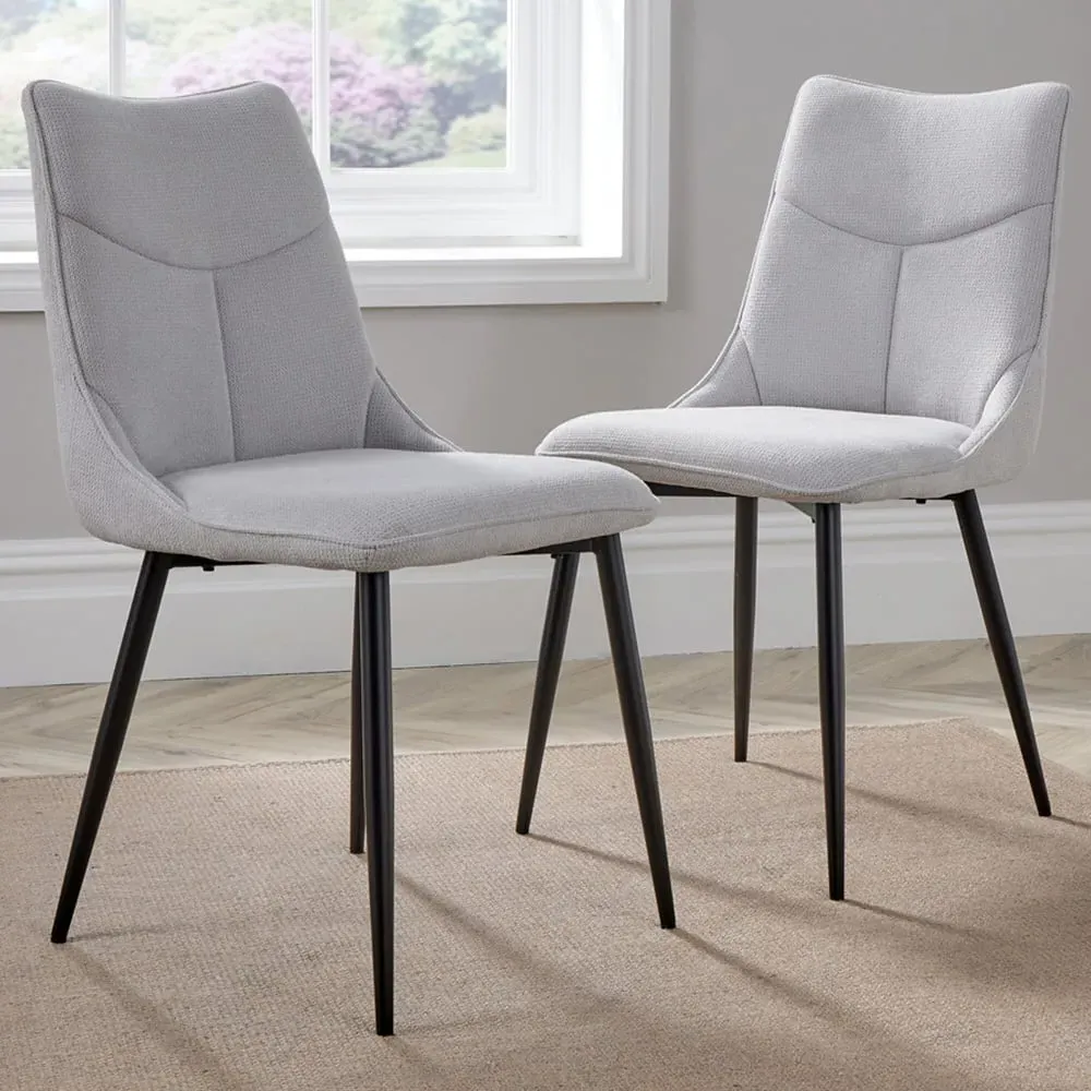 Odette Set of 2 Dining Chairs - Grey