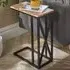 Pacific C-Shaped Side Table - Brown, Acacia Wood