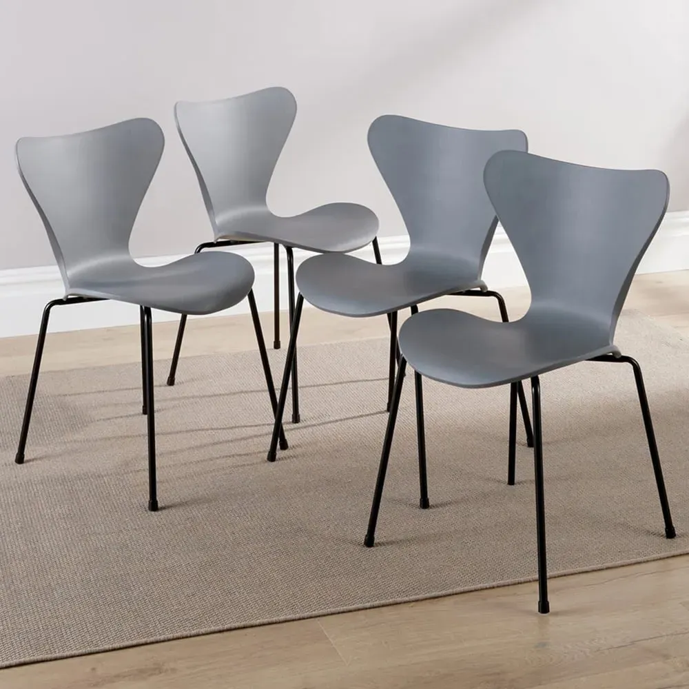 Penny Set of 4 Dining Chairs - Grey image