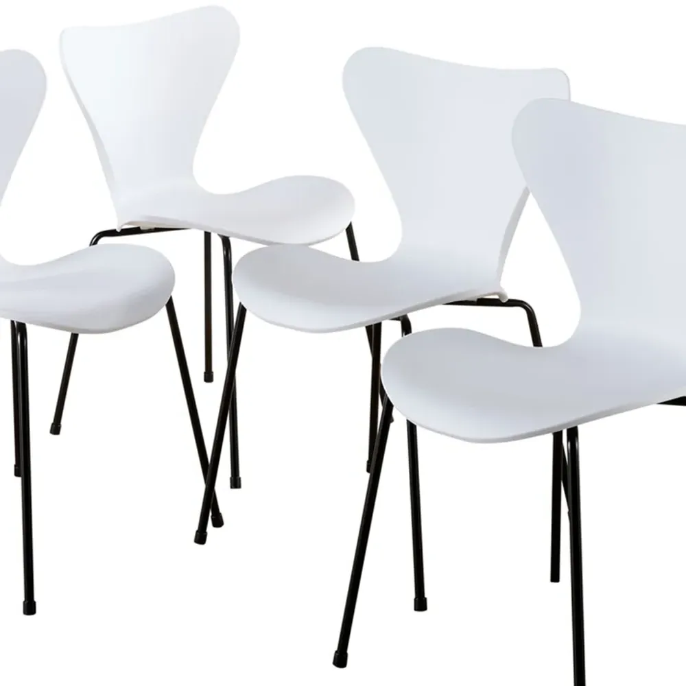 Penny Set of 4 Dining Chairs - White