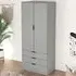 Phoenix 2 Door 3 Drawer Wardrobe - Grey