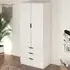 Phoenix 2 Door 3 Drawer Wardrobe - White