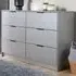 Phoenix 6 Drawer Wide Chest of Drawers - Grey