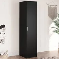 Phoenix Single Door Wardrobe - Black
