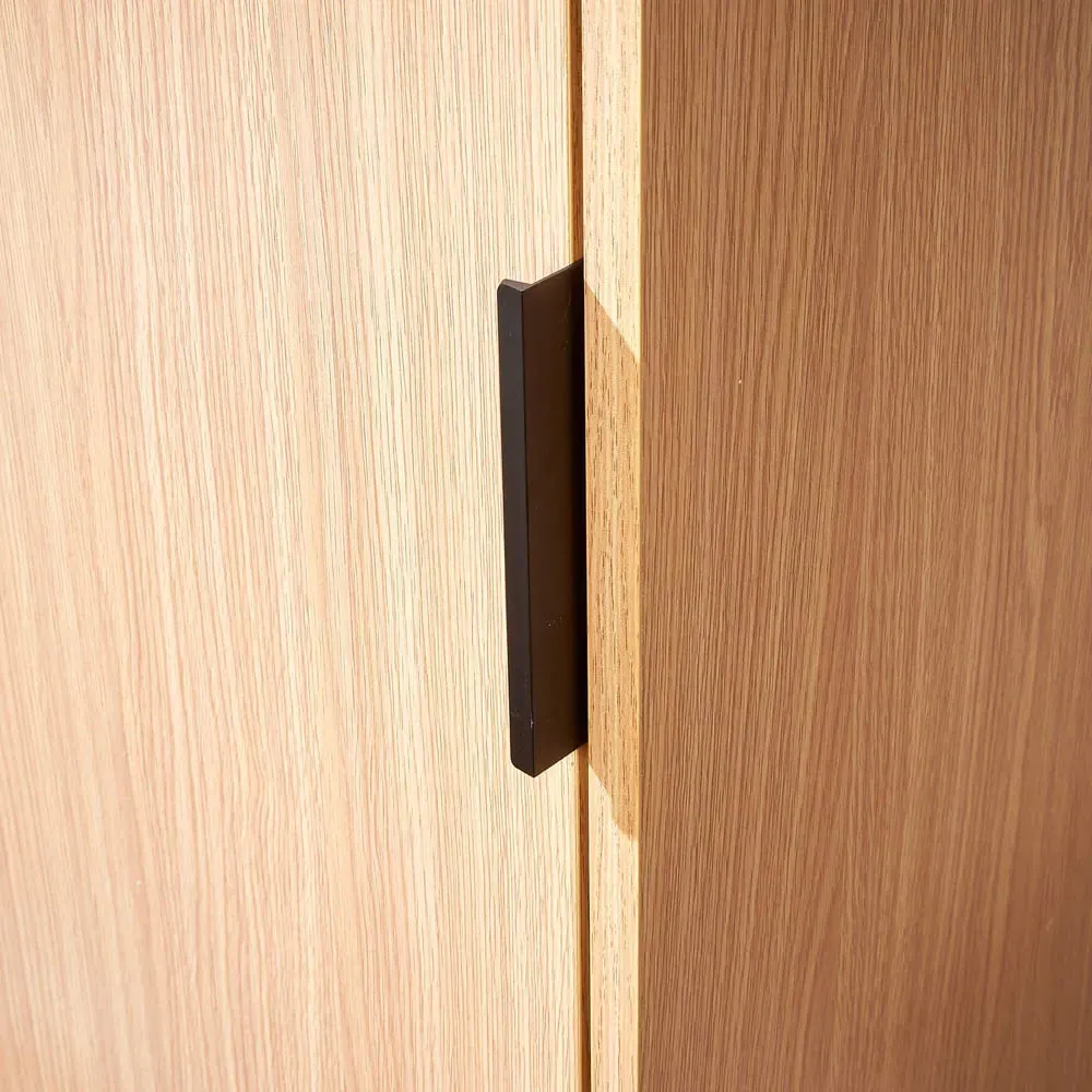 Phoenix Single Door Wardrobe - Brown, Oak