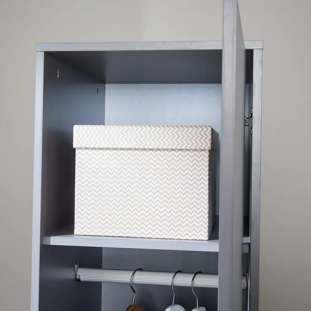 Phoenix Single Door Wardrobe - Grey